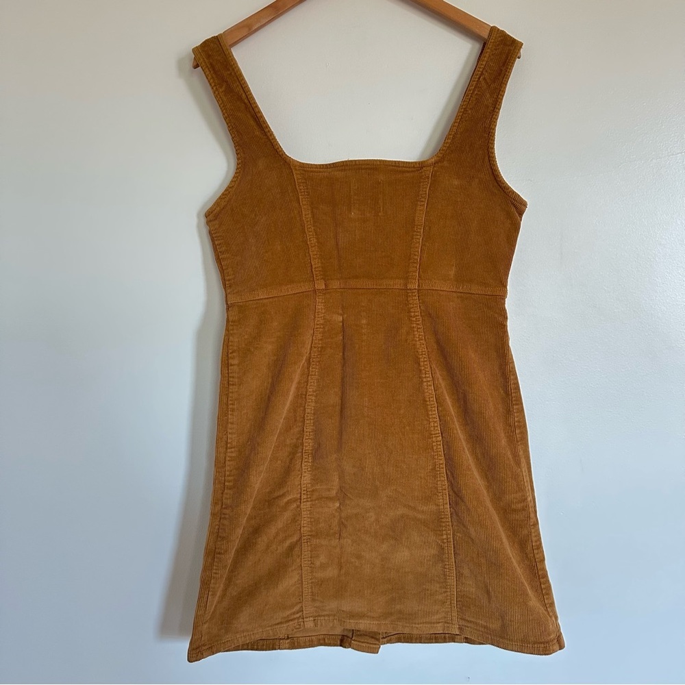 SO Button Down Corduroy Pinafore Dress Size Large Academia Cottagecore Retro - Picture 4 of 12
